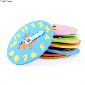 1 Piece Kids DIY Eva Clock Learning Education Toys Fun Math Game for Children Baby Toy Gifts 3-6 years old