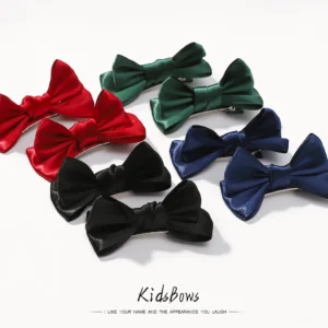 2 pcs New Solid Color Bow Hair Clips Handmade Ribbons for Girls best gifts for lover cute hair accessoires for elegant women