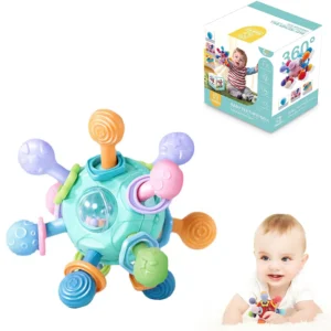Baby Teething Toys Silicone Ball Shape Design Sensory Toys For Baby 0-12 Months Grasp Rattle Infant Toy Gift For Newborn