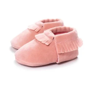 Bobora Newborn Baby Boys Girls First Walkers Crib Frosted Texture Tassels Shoes Infant Soft Sole Non-slip Prewalkers Shoes