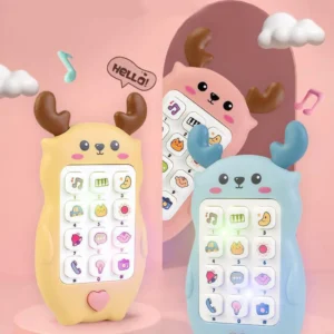 Educational Baby Phone Toy with Music, Teether, and Sleeping Sounds - Perfect Gift for Kids