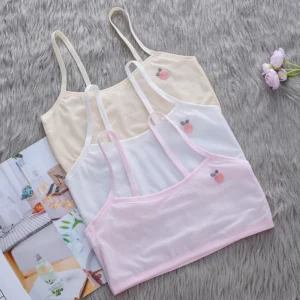 new Breathable mesh Girl Bra Kids summer Cotton Comfort vest Solid Colors Top Child Casual Underwear For Girl 8-15 years Clothes