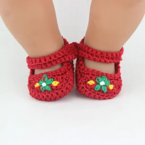 new Leather Shoes Fit For 43cm Doll 17 Inch Reborn Babies Doll Accessoires