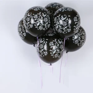 vintage balloons latex 12inches helium for Gift Craft Birthday Wedding Party baby shower favor Decoration DIY black/white Wh