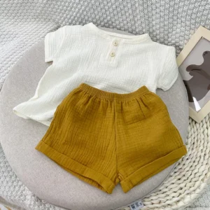 Children's Clothing Sets Baby Boys Short Sleeve Shorts 2Pcs For Kids Summer Costume For Girls Suit 1-5 Year Boys Outfit